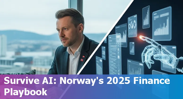 Finance professional using an AI dashboard in Norway 2025