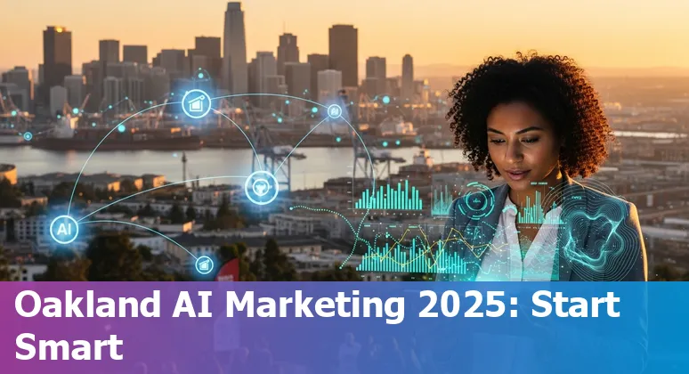 Marketing professional using AI tools at Data Council 2025 in Oakland, California, US (Lake Merritt venue)