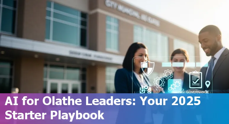 City officials using an AI dashboard for Olathe, Kansas city services in 2025