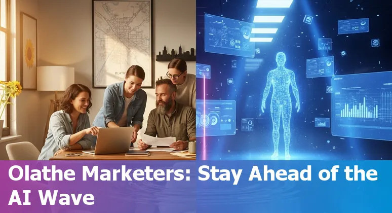 Young marketer using AI tools on a laptop in Olathe, Kansas — learning how AI affects marketing jobs in Olathe, Kansas in 2025