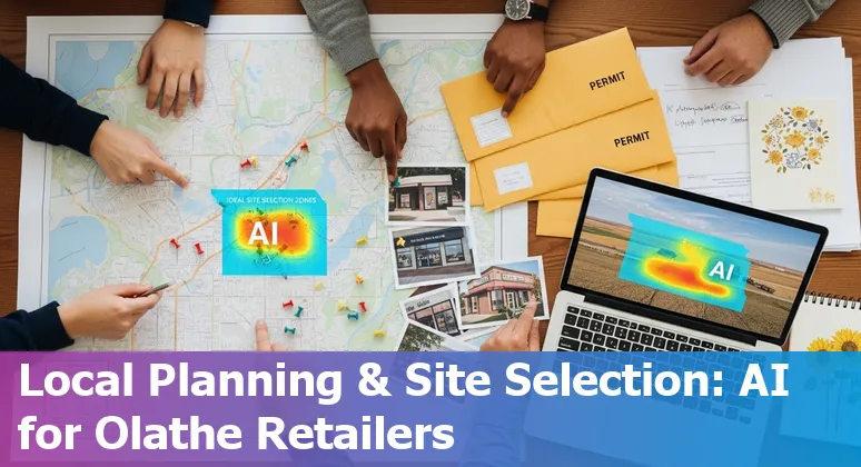 AI in retail storefront in Olathe, Kansas 2025 showing planning maps, taxes, and Garmin products