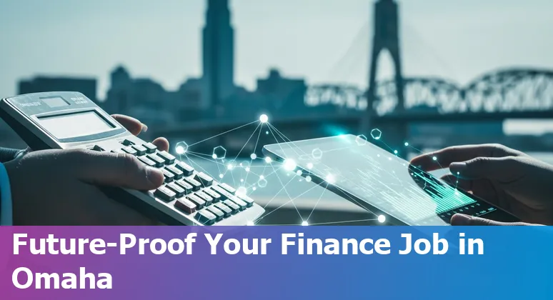 Finance professional using AI tools in an Omaha, Nebraska office — adapting finance jobs in 2025