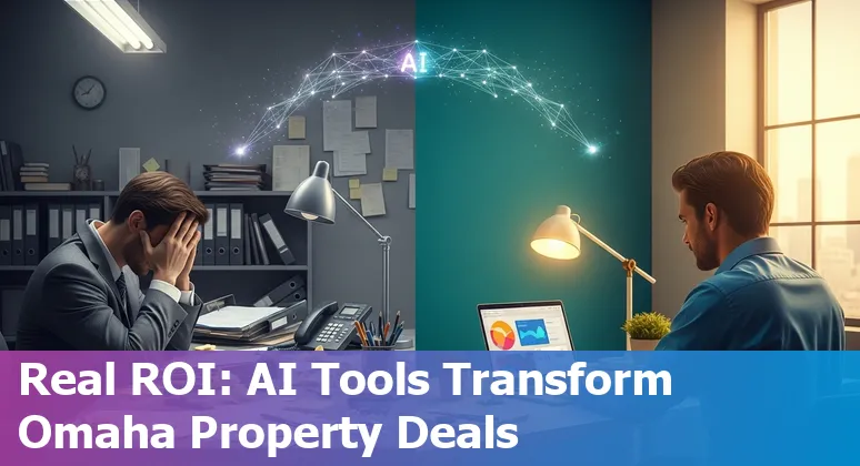 Real estate agent using AI tools to analyze listings in Omaha, Nebraska