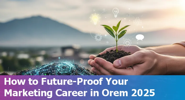 Marketing team using AI tools in Orem, Utah, US office — marketers collaborating with AI on laptops