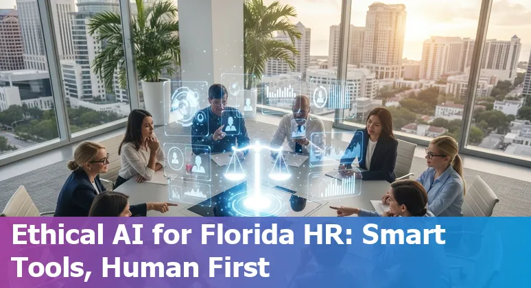 HR professionals discussing AI and reskilling in Orlando, Florida, US office