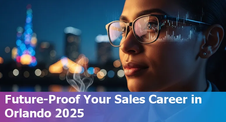 Sales professional using AI tools in Orlando, Florida office, 2025 image