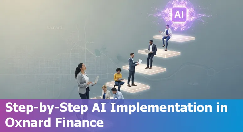 AI in financial services concept with Oxnard, California skyline in 2025