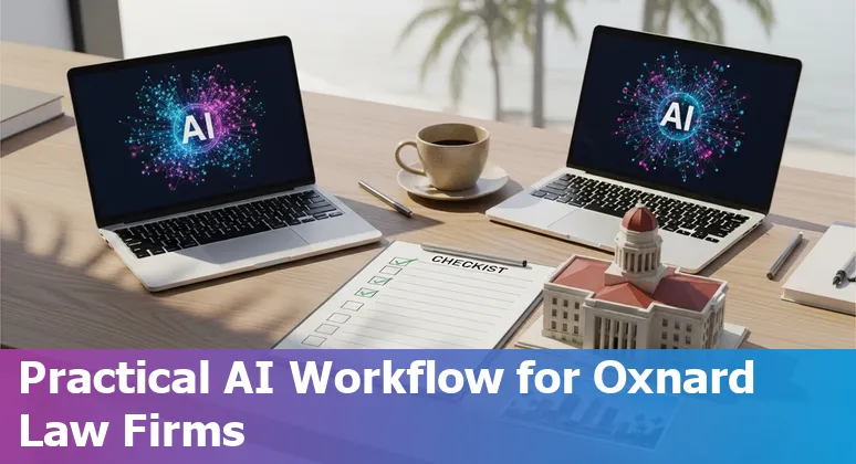 Legal professional using AI tools in an Oxnard, California law office in 2025