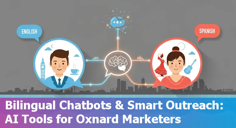 Oxnard marketing team using AI tools on laptops for local ads, SEO, and bilingual outreach