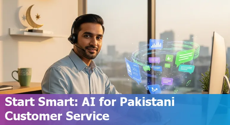 Customer service team using AI tools in Pakistan, 2025