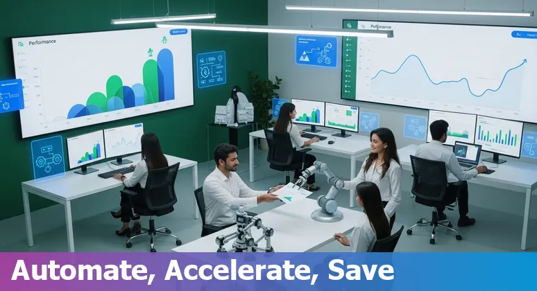 Illustration of AI improving education cost-efficiency for companies in Pakistan