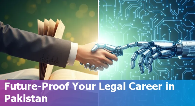 Lawyer using AI tools on laptop in a Pakistan law office, 2025