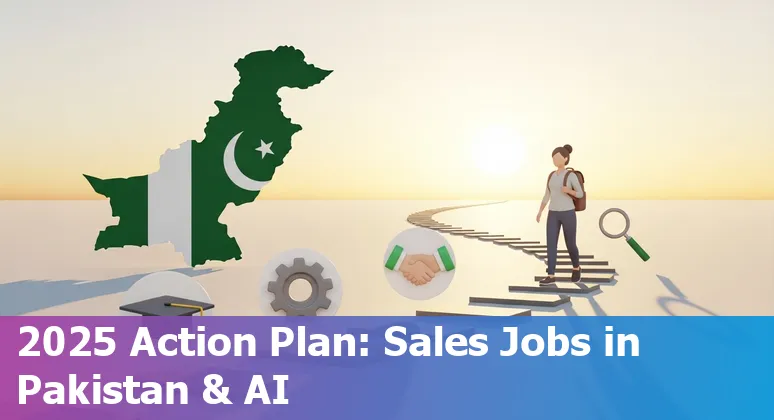 Pakistani salesperson using AI tools on a laptop — Will AI replace sales jobs in Pakistan in 2025