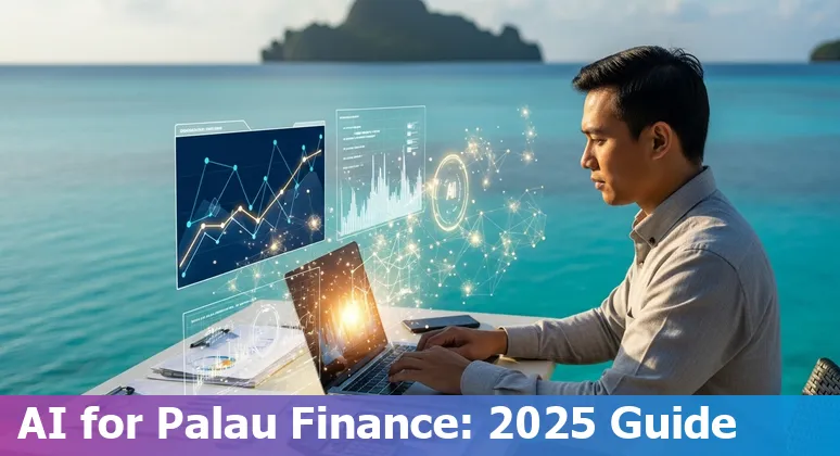 Finance professional using AI dashboard on a laptop in Palau, 2025