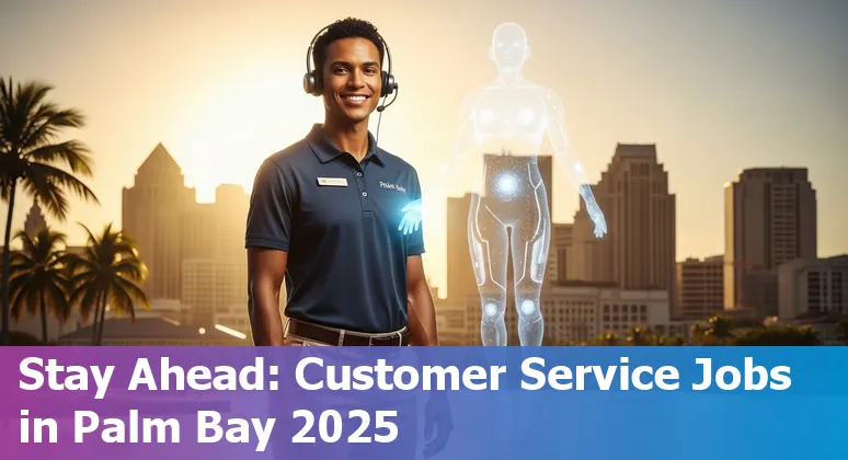 Customer service worker using AI tools in Palm Bay, Florida office setting