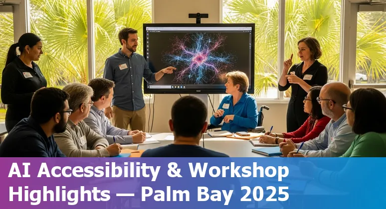 Teacher and students using AI tools in a Palm Bay, Florida classroom in 2025