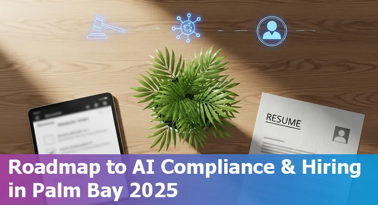 Palm Bay, Florida financial services team using AI tools with Space Coast in the background