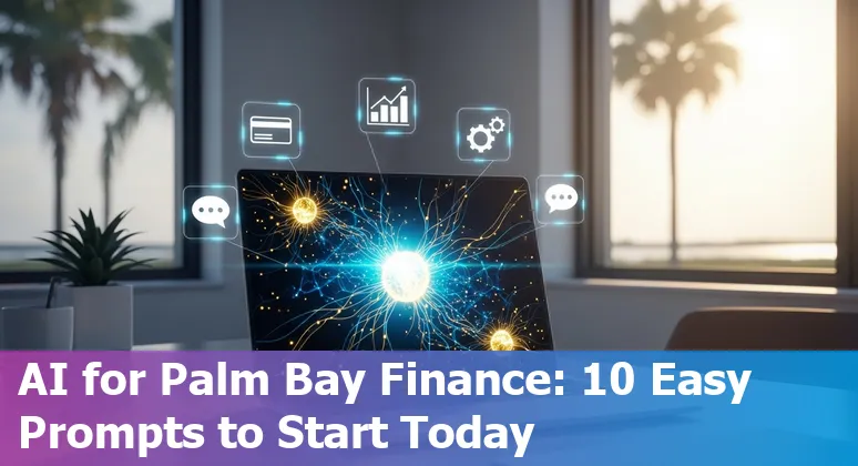 Businessperson using AI tools to analyze financial data for Palm Bay, Florida financial services.