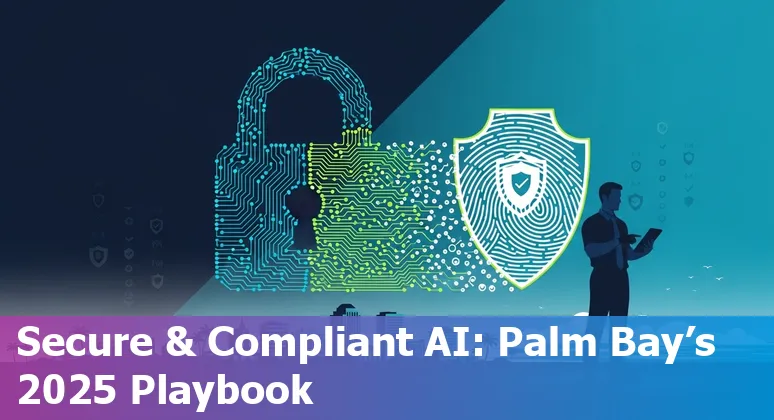Illustration of AI assisting Palm Bay, Florida government services on the Space Coast in 2025