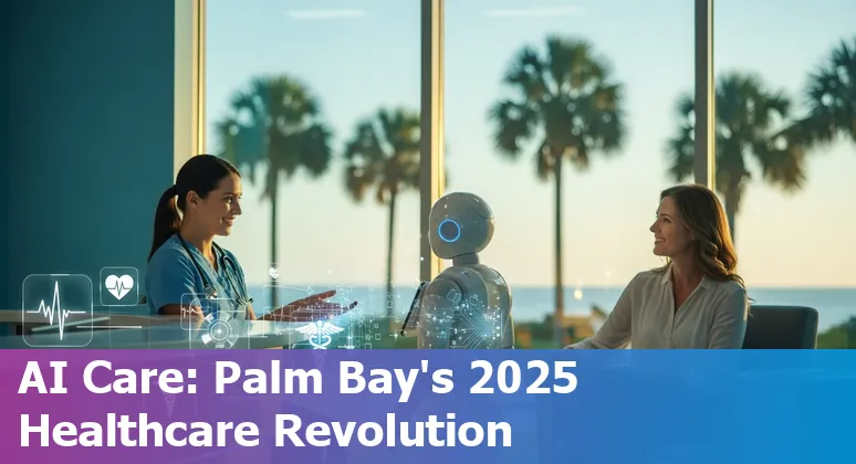 Healthcare AI concept image showing clinicians and AI tools in Palm Bay, Florida in 2025