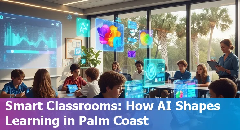 Students and teachers using AI tools in a Palm Coast, Florida classroom, 2025
