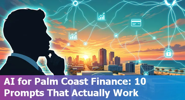 Palm Coast financial services professionals using AI tools for invoices, fraud detection, and cash-flow forecasting.
