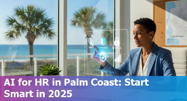 HR professional using AI dashboard in Palm Coast, Florida office in 2025