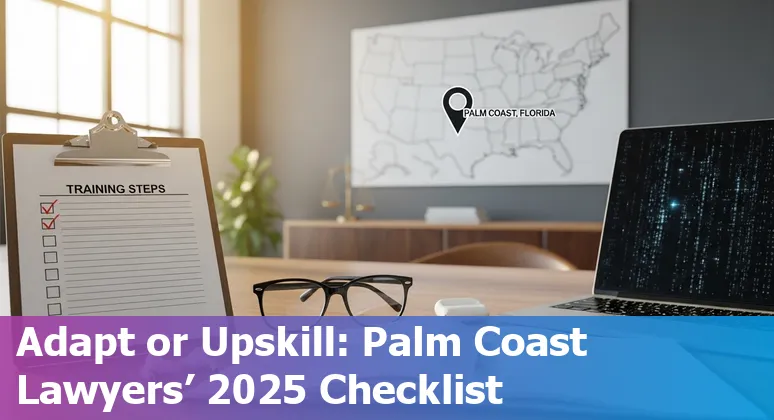 Palm Coast, Florida lawyer using AI tools on a laptop — 2025 guidance