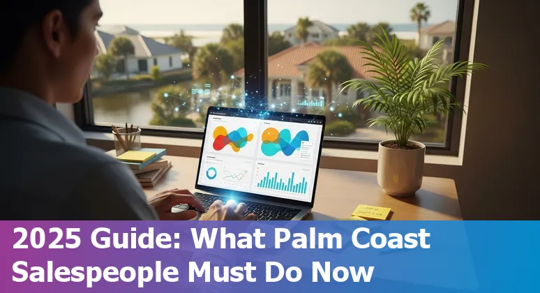 Palm Coast, Florida sales team using AI tools on laptops — 2025 local Florida context