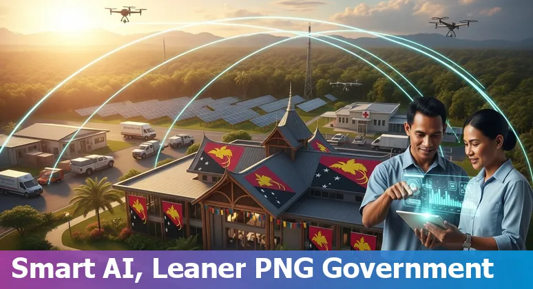 Government officials using AI dashboard in Papua New Guinea to improve efficiency