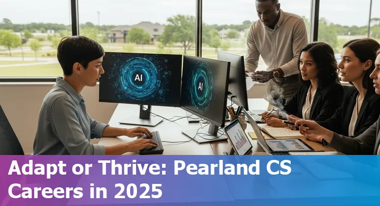 Customer service agent working with AI tools in Pearland, Texas, USA