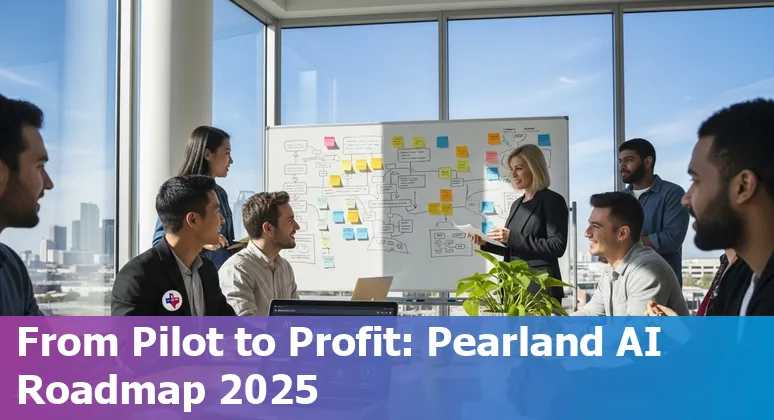 Marketing professional using AI tools for local campaigns in Pearland, Texas in 2025
