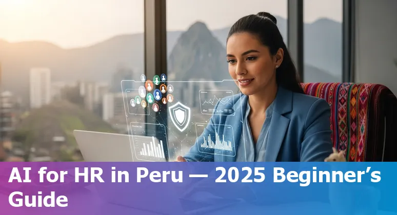 HR professional using AI tools in an office in Peru — 2025 guide for HR in Peru