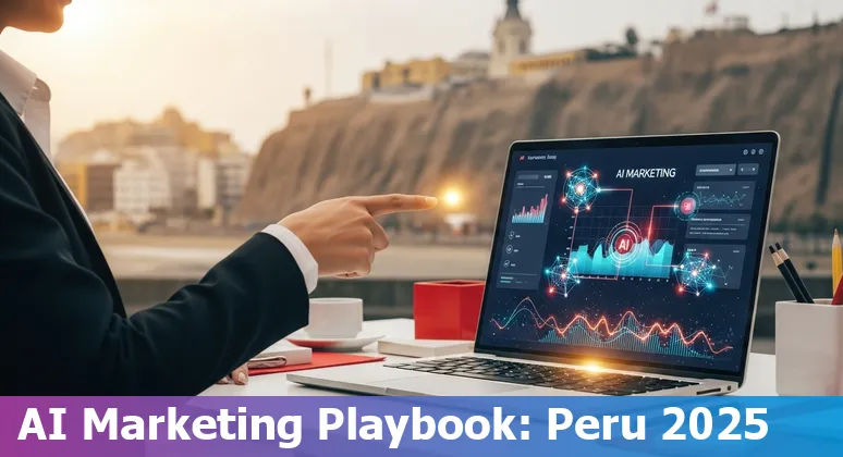 Marketing professional using AI dashboards and tools in Lima, Peru, 2025