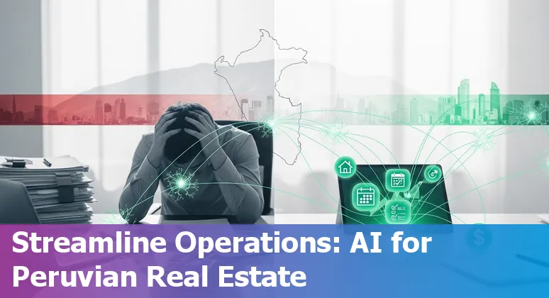 Dashboard showing AI-driven real estate efficiencies for a property in Lima, Peru