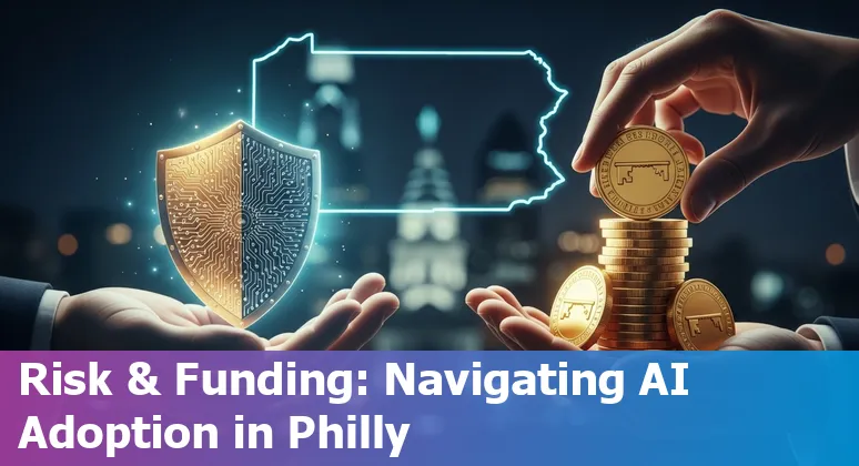 City of Philadelphia government employees learning AI tools in 2025, with Pennsylvania state landmarks in background