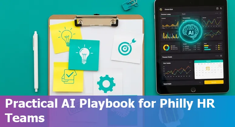 HR professional using AI tools at a Philadelphia office in Pennsylvania, USA in 2025