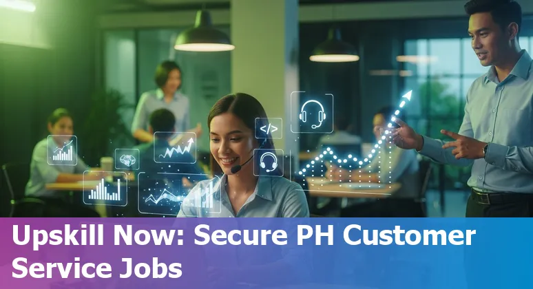 Customer service agents using AI tools at a Philippine call center in 2025, Philippines