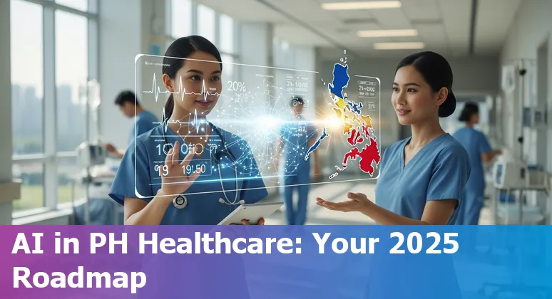 Healthcare professionals reviewing an AI dashboard in a Filipino hospital, Philippines, 2025