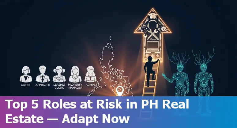 Philippine real estate professionals using AI tools to adapt: agent, valuer, leasing officer, property manager, and marketer