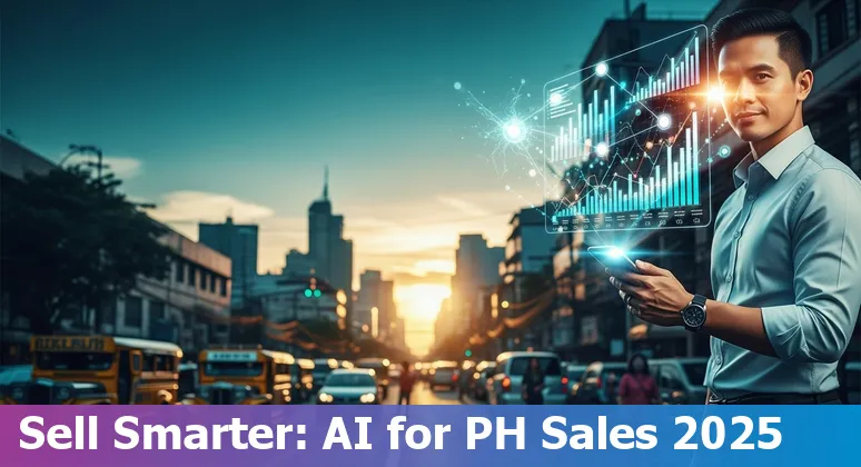 Sales professional using AI tools on a mobile device in the Philippines, 2025