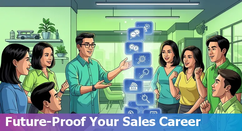 Filipino sales agent using AI tools in the Philippines, 2025