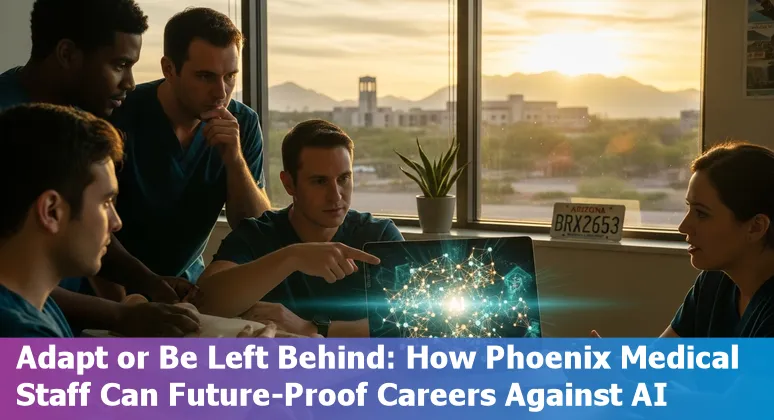 Phoenix healthcare worker studying AI training materials at Scottsdale AI Learning Center