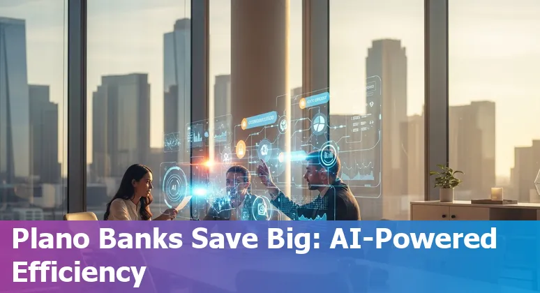 AI helping financial services in Plano, Texas, US: chatbots, automation, and infrastructure for cost savings and efficiency.