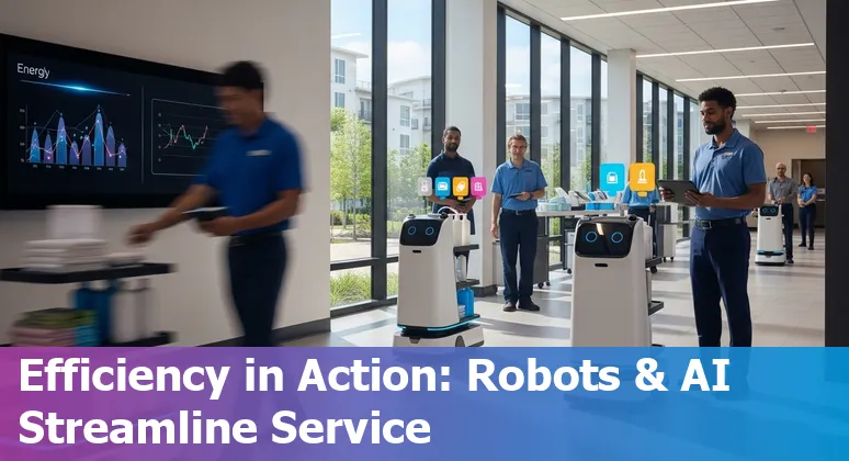 Hotel staff using an AI dashboard in Plano, Texas hotel to monitor energy, maintenance, and guest requests