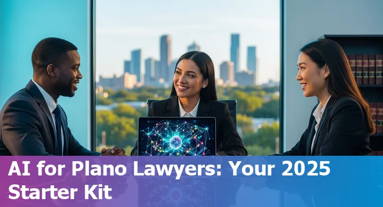 Legal professional using AI tools in an office in Plano, Texas, US