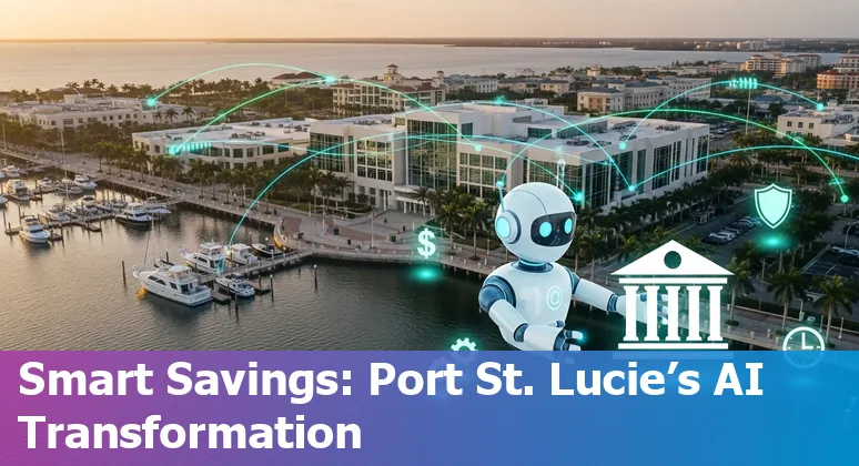 Government IT staff using AI chatbot dashboard in Port Saint Lucie, Florida to improve efficiency and cut costs