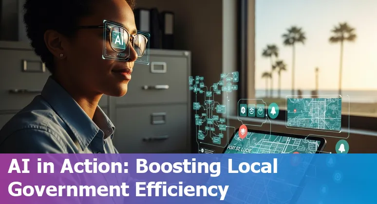 City officials using AI tools to search grants and plan emergency response in Port Saint Lucie, Florida.