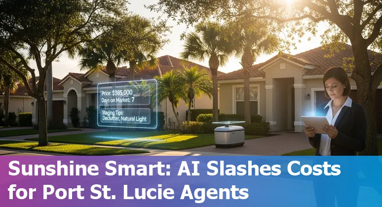 Real estate agent using AI tools to manage Port Saint Lucie, Florida property listings and reduce costs