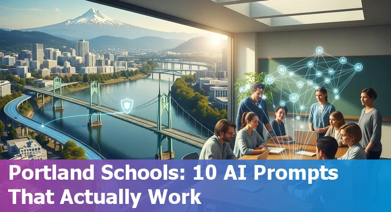 Teacher using AI tools like ChatGPT and Panorama Solara to design personalized lessons for Portland students.